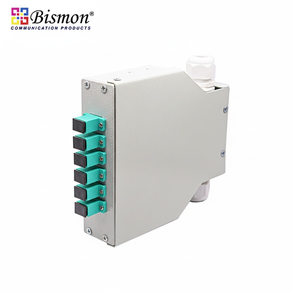DIN-Rail-6-Core-SC-Duplex-Wall-Box-fiber-optic-SC-Adapter-Multi-mode-OM3